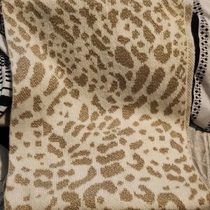 Calvin Klein Gold and Cream Infinity Scarf